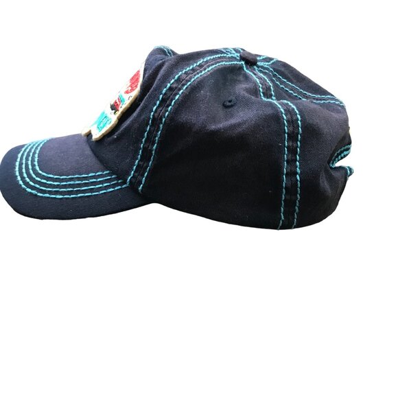 Wild Wear "Happy Camper" Hat, Cap Embroidered Patch Women's OS Fits‎ Most Cotton - Picture 3 of 14